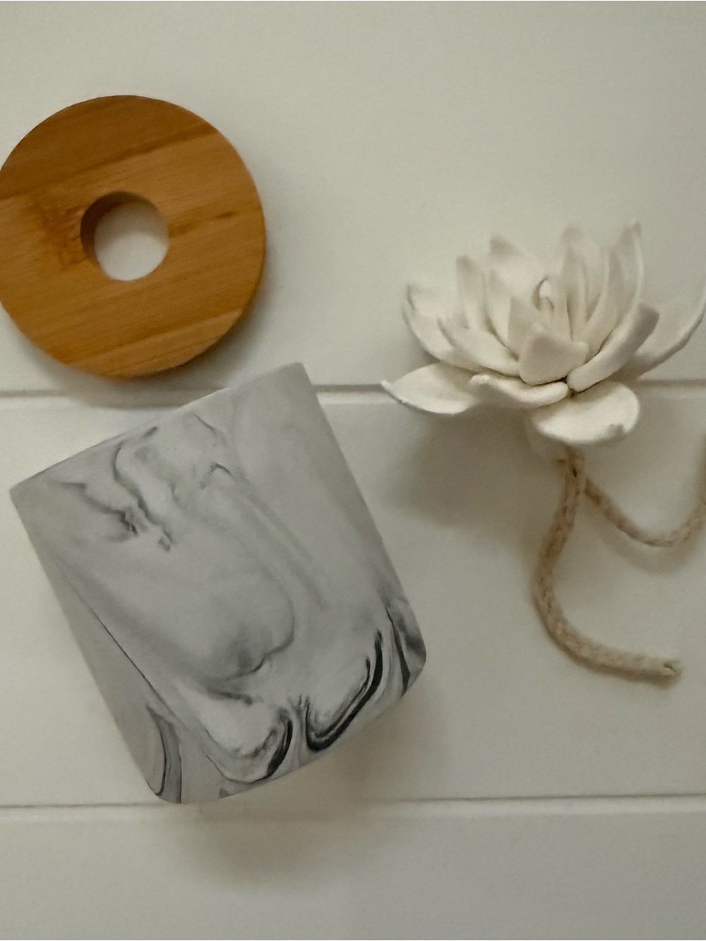 White Ceramic Succulent diffuser - Picture 3 of 4